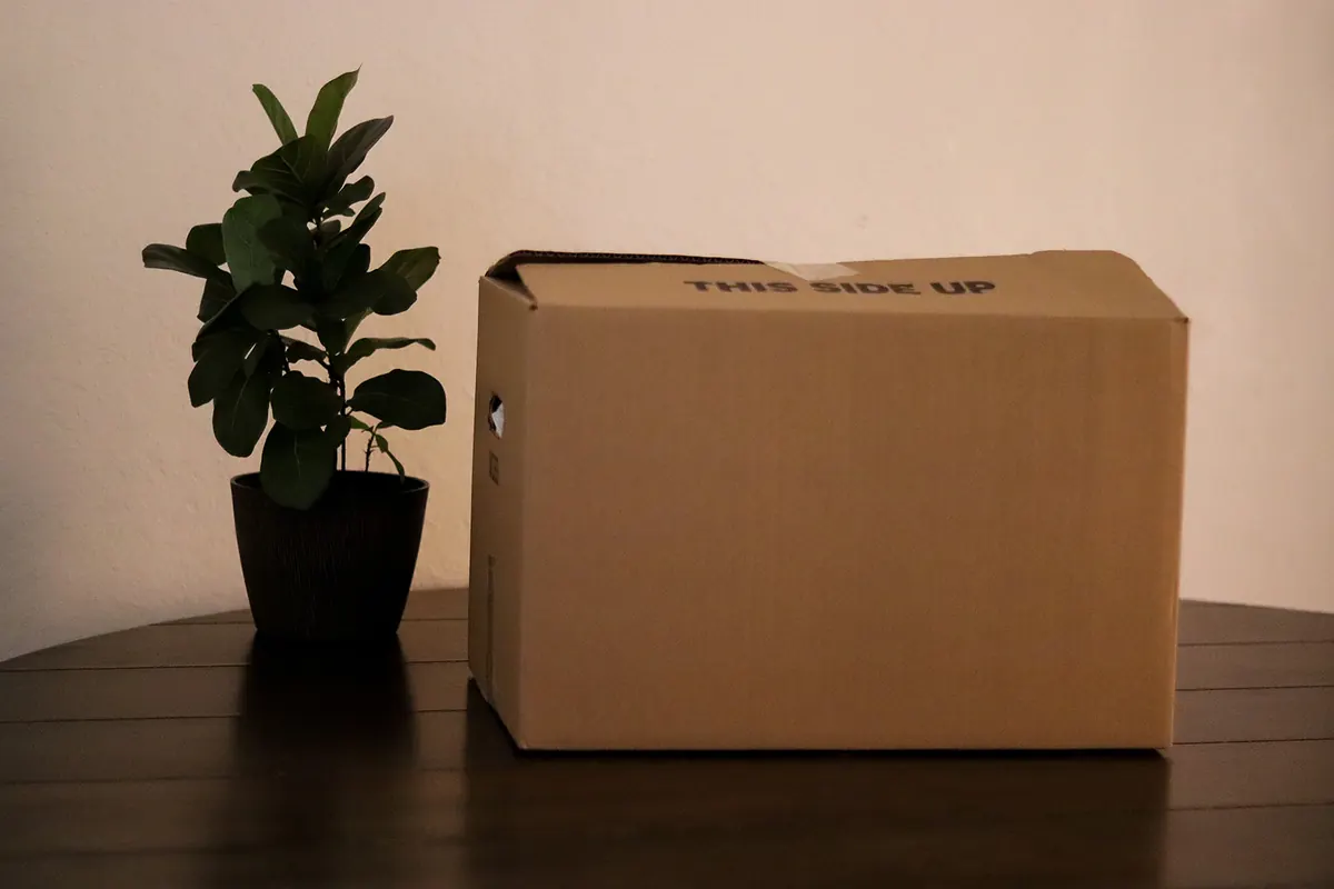 A Barton Beef box ready for pickup